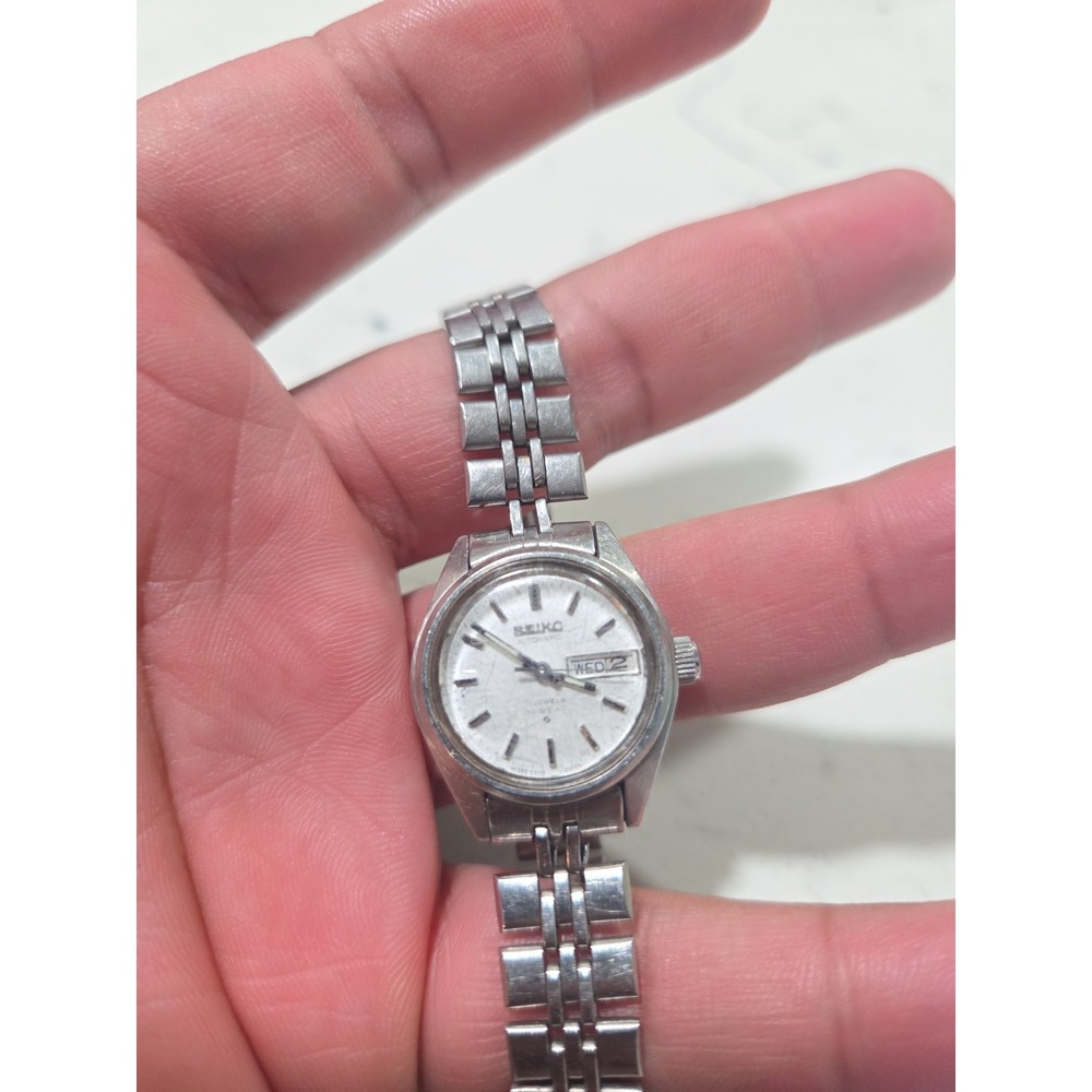 Vintage Women Seiko Hi Beat Watch 17j Automatic 2908-0019 Date Day Ind Bracelet